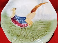 Farfurie majolica antica Choisy Le Roi, Franta anii 1890